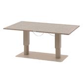 Mesa de jardim elevatória retangular SALIMIA Argila / Linho 150 x 80 x 69 cm - Alumínio tratado com epóxi Argila / Linho