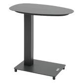 Mesa auxiliar de jardim oval VENUZIA Grafite 50 x 30 x 50 cm - Alumínio com revestimento epóxi Grafite