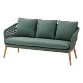 Conjunto de jardim ORISSA Verde oliva 5 lugares - Aço com tratamento epóxi, Poliéster Verde-oliva