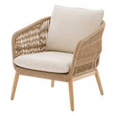 Conjunto de jardim ORISSA Taupe 5 lugares - Aço com tratamento epóxi, Poliéster Toupeira