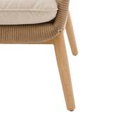 Conjunto de jardim ORISSA Taupe 5 lugares - Aço com tratamento epóxi, Poliéster Toupeira