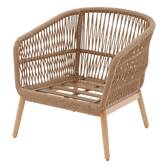 Cadeirão de jardim ORISSA Taupe Aço tratado com epóxi, Poliéster Toupeira