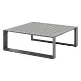 Conjunto de jardim giratório ALLURE Grafite 5 lugares - Alumínio tratado com epóxi, Poliéster Cinza / Grafite