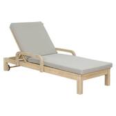 Cama de piscina PAPOUASIE Bege / Acácia Acácia certificada FSC®, Acrílico Bege / Acácia