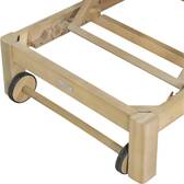 Cama de piscina PAPOUASIE Bege / Acácia Acácia certificada FSC®, Acrílico Bege / Acácia