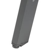 Mesa auxiliar de jardim redonda SAONA Grafite D. 90 cm - Aço tratado com epóxi, Tratamento antiferrugem reforçado Grafite