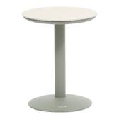 Mesa auxiliar de jardim redonda SOLETIA Verde louro 40 x 40 x 50 cm - Aço Louro