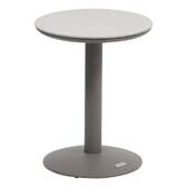 Mesa auxiliar de jardim redonda SOLETIA Café 40 x 40 x 50 cm - Aço Café