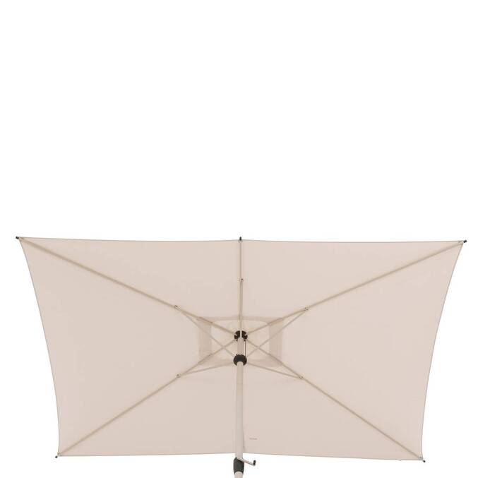 Guarda-sol central retangular inclinável LOOMPA Argila / Trigo 3 x 2 m - Alumínio, Poliéster Argila / Trigo