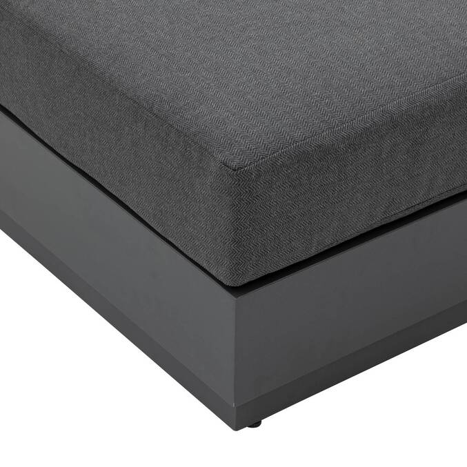 Cama de piscina ALLURE Grafite Alumínio tratado com epóxi, Poliéster3500