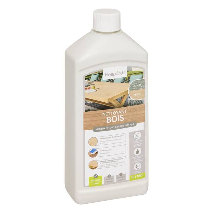 Limpador para madeira exótica Garrafa 1 L Branco