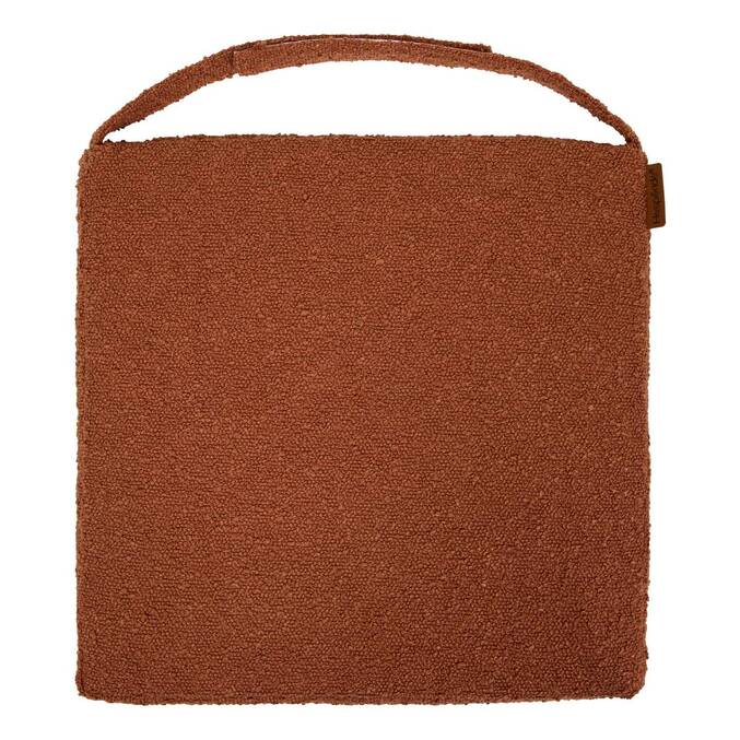 Almofada de cadeira SOLFIA Mogno 40 x 40 cm - Poliéster Mogno