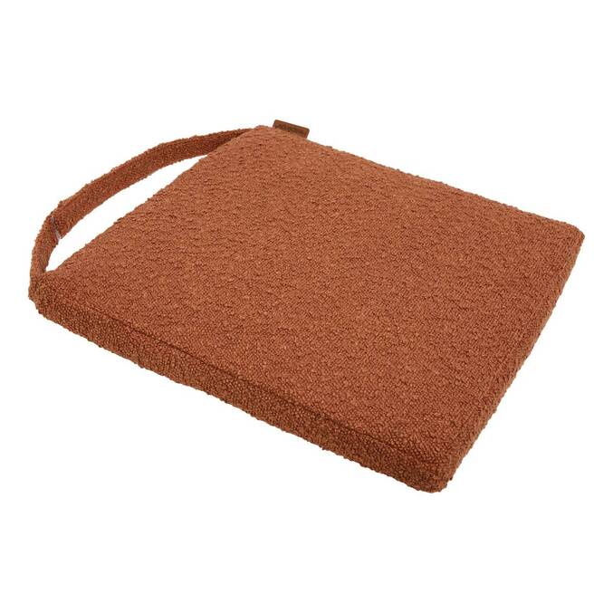 Almofada de cadeira SOLFIA Mogno 40 x 40 cm - Poliéster Mogno