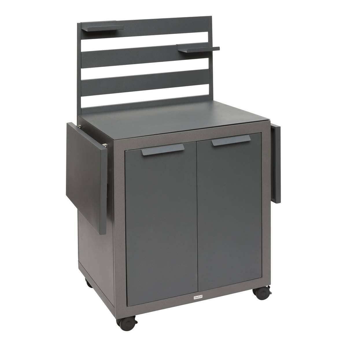 Carrinho de jardim para plancha OXYANA Grafite 154 x 134 x 60 cm - Aço galvanizado, Tratamento antiferrugem reforçado Grafite