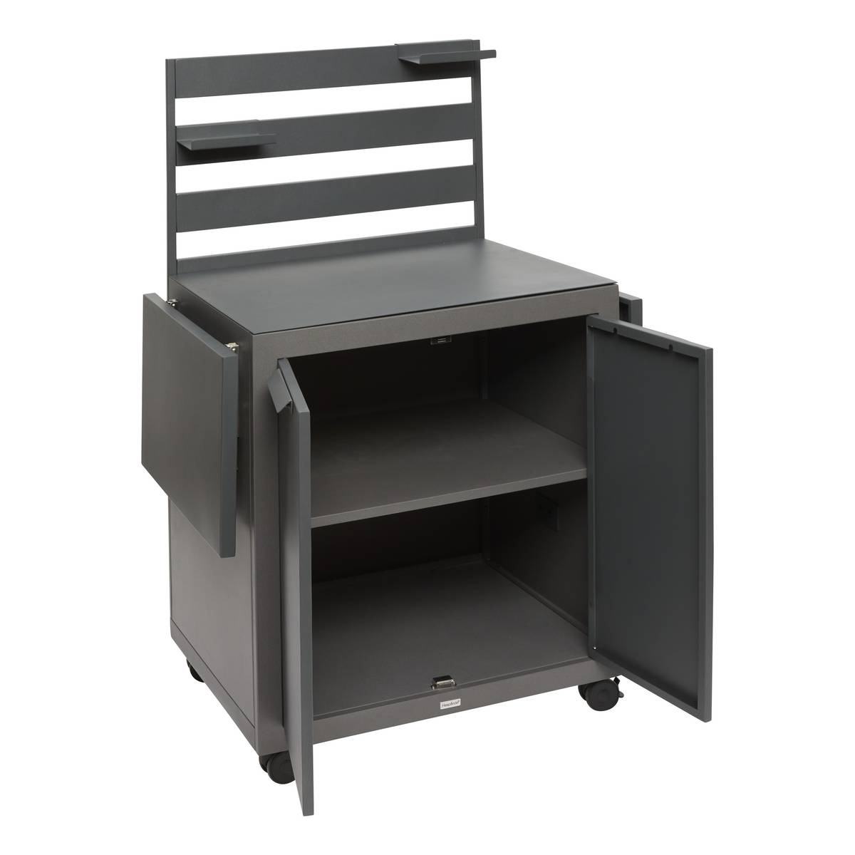 Carrinho de jardim para plancha OXYANA Grafite 154 x 134 x 60 cm - Aço galvanizado, Tratamento antiferrugem reforçado Grafite