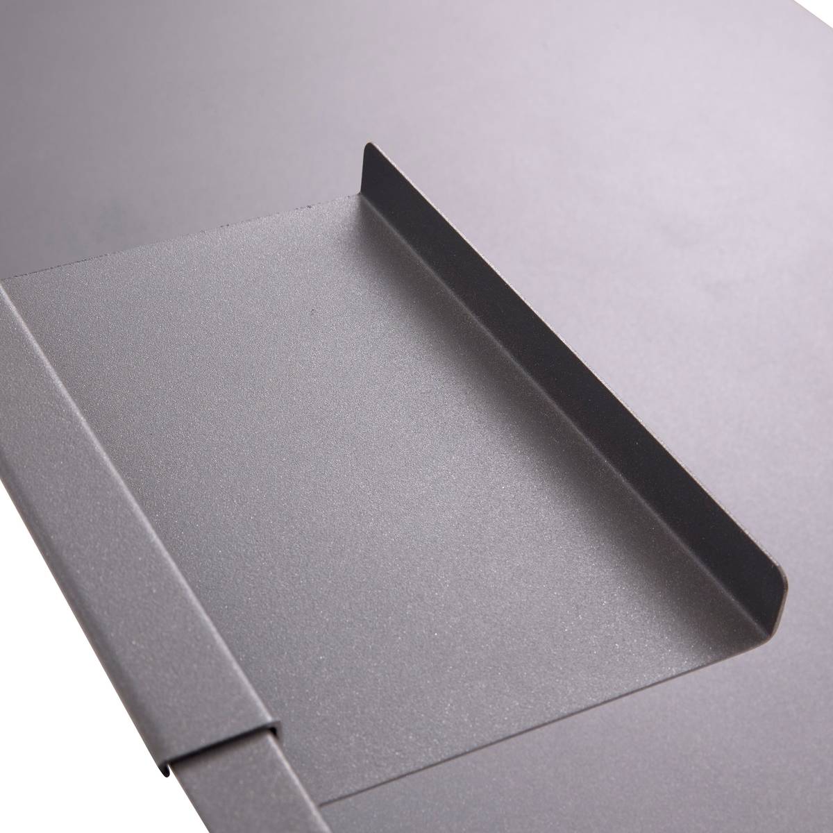 Módulo com prateleira para cozinha de verão OXYANA Grafite 110 x 60 x 80 cm - Aço galvanizado, Tratamento antiferrugem reforçado Grafite
