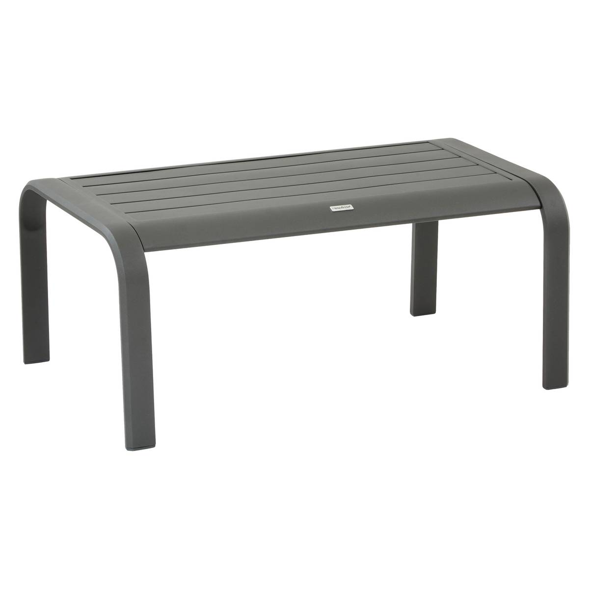 Conjunto de jardim PIAZZA Graphite 4 lugares - Alumínio tratado com epóxi, Texaline Grafite
