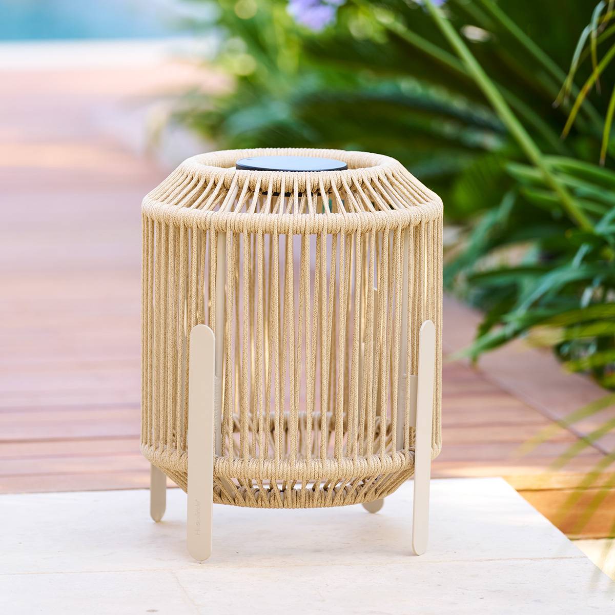 Luminária de exterior LINY Argila D. 35 cm - Alumínio, Algodão Argila