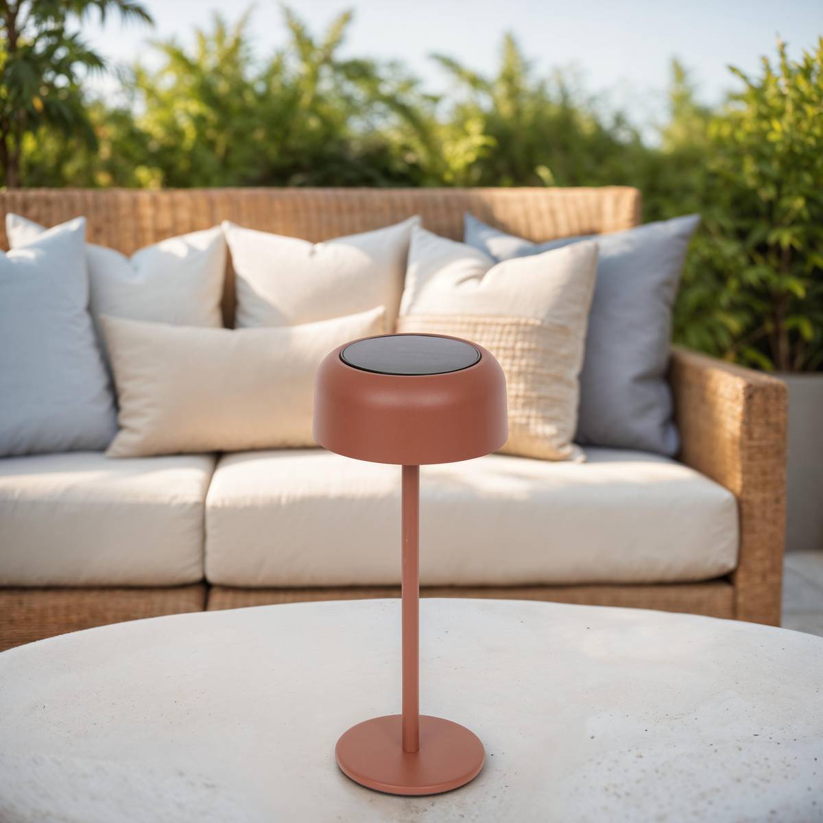 Candeeiro solar BOLTY Mogno A.30 cm - Alumínio Mogno
