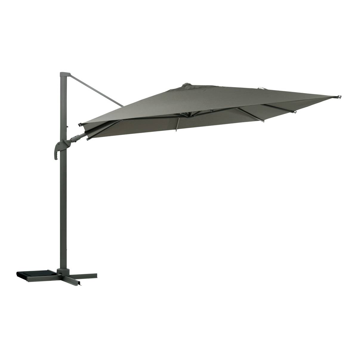 Guarda-sol lateral retangular inclinável MELHIA Verde louro 4 x 3 m - Alumínio, Aço, Olefina Louro