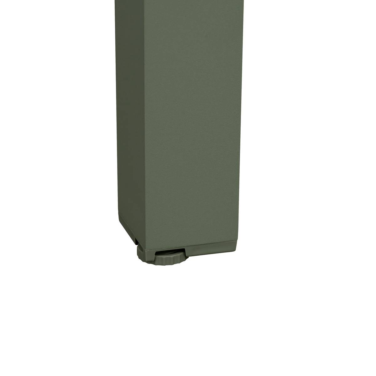 Mesa de jardim retangular extensível ÉVASION Linho / Verde louro 8 lugares - Alumínio tratado com epóxi Linho / Louro