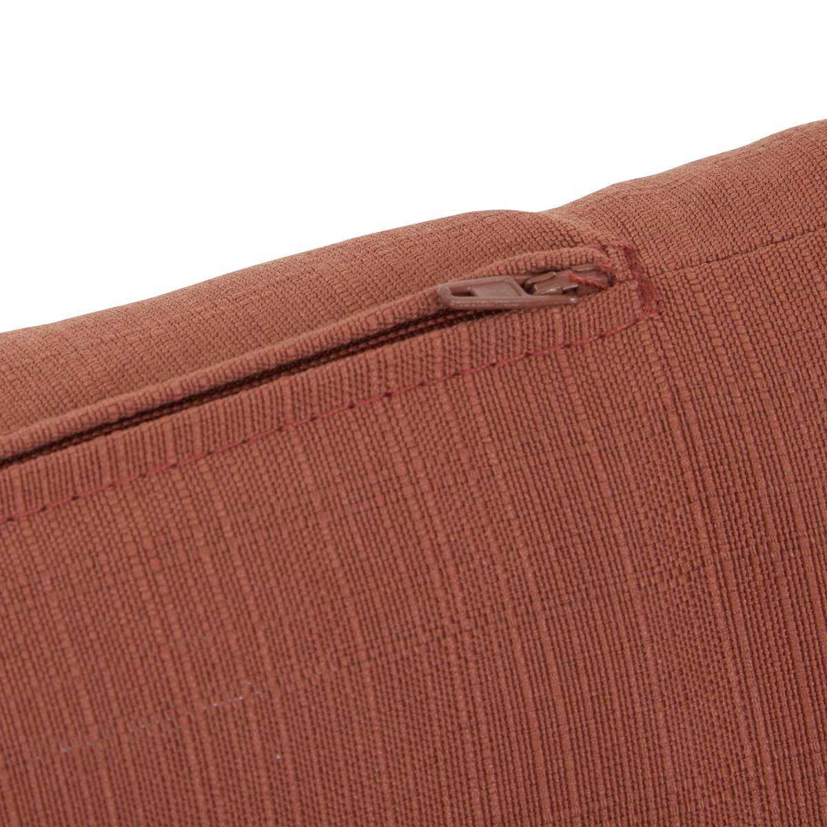 Almofada decorativa de exterior KORAÏ Mogno 30 x 50 cm - Poliéster Mogno