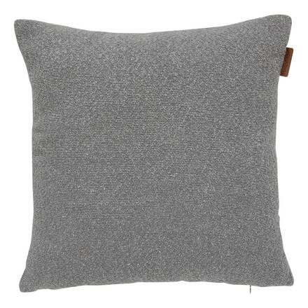 Almofada decorativa SOLFIA Cinza Ardósia 45 x 45 cm - Poliéster