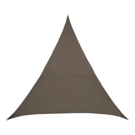 Vela de sombra triangular ELYORA Cinza Ardósia 4 x 4 m - Poliéster