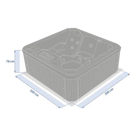 Spa ACRYL Branco 5 lugares - Alumínio