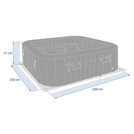 Spa COMFY Cinzento 5 lugares - PVC