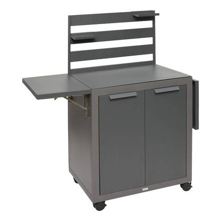 Carrinho de jardim para plancha OXYANA Grafite 154 x 134 x 60 cm - Aço galvanizado, Tratamento antiferrugem reforçado