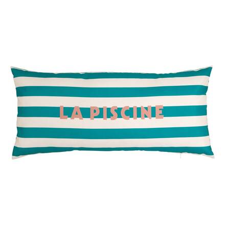 Almofada de exterior retangular POOLSIDE Verde 75 x 35 cm - Poliéster