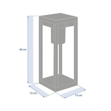 Luminária de exterior PIKY Graphite A. 40 cm - Alumínio