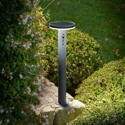 Baliza solar de exterior DETEKT Grafite D.15,5 cm - Alumínio