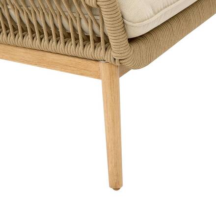 Sofá de jardim ORISSA Taupe 2 lugares - Poliéster, Aço