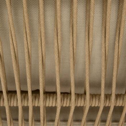 Sofá de jardim ORISSA Taupe 2 lugares - Poliéster, Aço