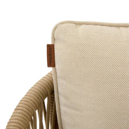 Sofá de jardim ORISSA Taupe 2 lugares - Poliéster, Aço