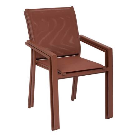 Poltrona de jardim ESSENTIA Mogno Alumínio tratado com epóxi, Texaline