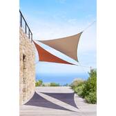 Vela de sombra triangular ELYORA Café 3 x 3 m - Poliéster Café