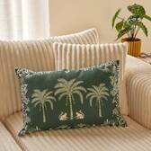 Almofada de exterior retangular THE PALM RESORT Verde 58 x 38 cm - Poliéster Verde