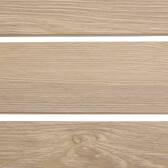 Mesa auxiliar de jardim quadrada ALLURE Linho / Mogno 44 x 44 x 55 cm - Aço, Alumínio, Tratamento anti-ferrugem Linho / Mogno