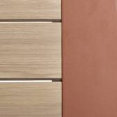 Mesa de centro de jardim quadrada ALLURE Linho / Mogno 79 x 79 x 30 cm - Alumínio tratado com epóxi Linho / Mogno