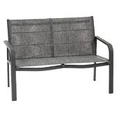 Conjunto de jardim PIAZZA Graphite 4 lugares - Alumínio tratado com epóxi, Texaline Grafite