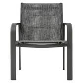 Conjunto de jardim PIAZZA Graphite 4 lugares - Alumínio tratado com epóxi, Texaline Grafite