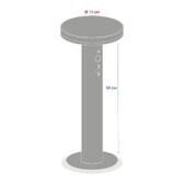 Baliza solar de exterior DETEKT Grafite D.15,5 cm - Alumínio Grafite