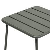 Mesa de centro de jardim quadrada PHUKET Verde louro 45 x 45 cm - Aço tratado com epóxi, Tratamento antiferrugem reforçado Louro