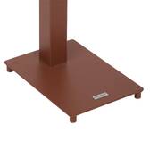 Mesa auxiliar de jardim oval VENUZIA Mogno 50 x 30 x 50 cm - Alumínio com revestimento epóxi Mogno
