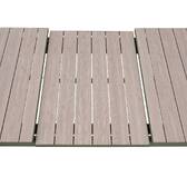 Mesa de jardim retangular extensível ÉVASION Linho / Verde louro 8 lugares - Alumínio tratado com epóxi Linho / Louro