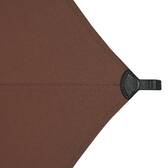 Guarda-sol central retangular inclinável LOOMPA Mogno 3 x 2 m - Aço, Alumínio, Poliéster Mogno