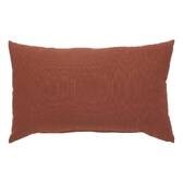 Almofada decorativa de exterior KORAÏ Mogno 30 x 50 cm - Poliéster Mogno